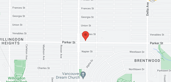 map of 4533 PARKER STREET
